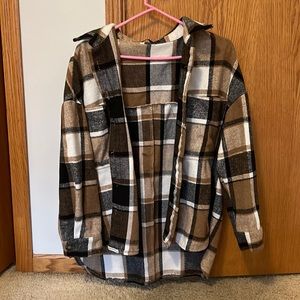 SHEIN- oversized flannel. Size S